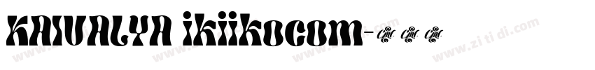 KAIVALYA ikiikocom字体转换